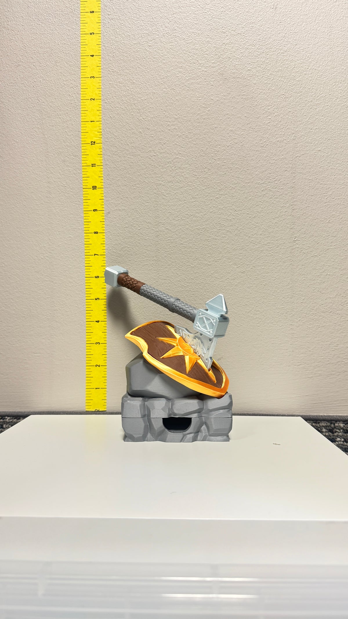 Axe Marks the Spot Pen & Sticky Notes Holder - Desktop Organizers - Silver & Gold - MD