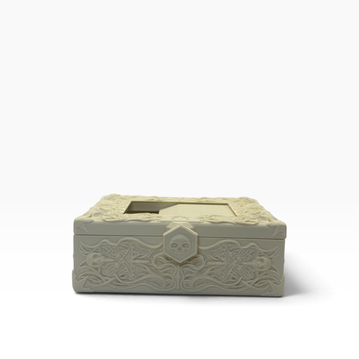 Bone Carving - Deck Box - Cream - MD