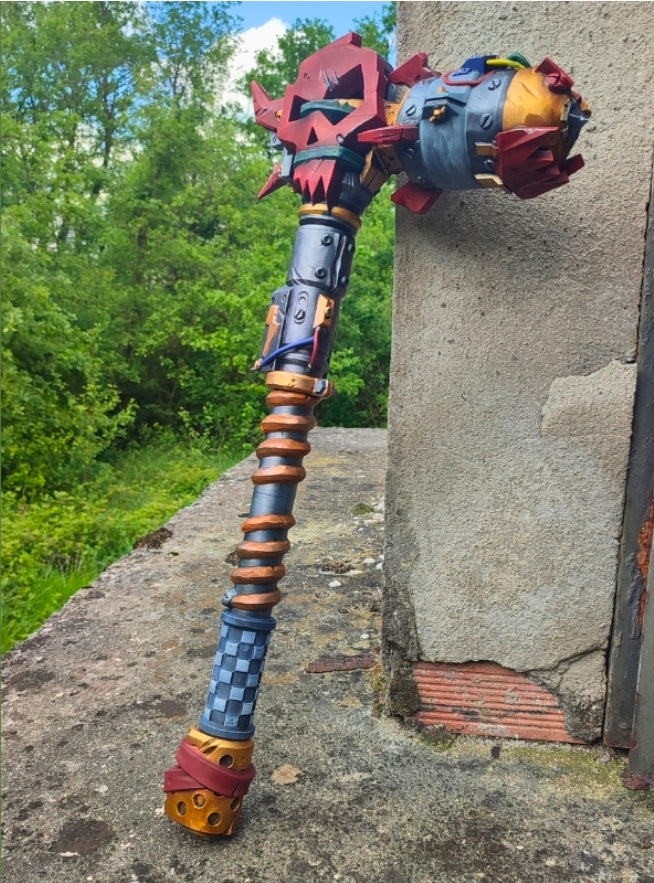 Big Bonk! Boom Warhammer - Cosplay Prop - White - LG