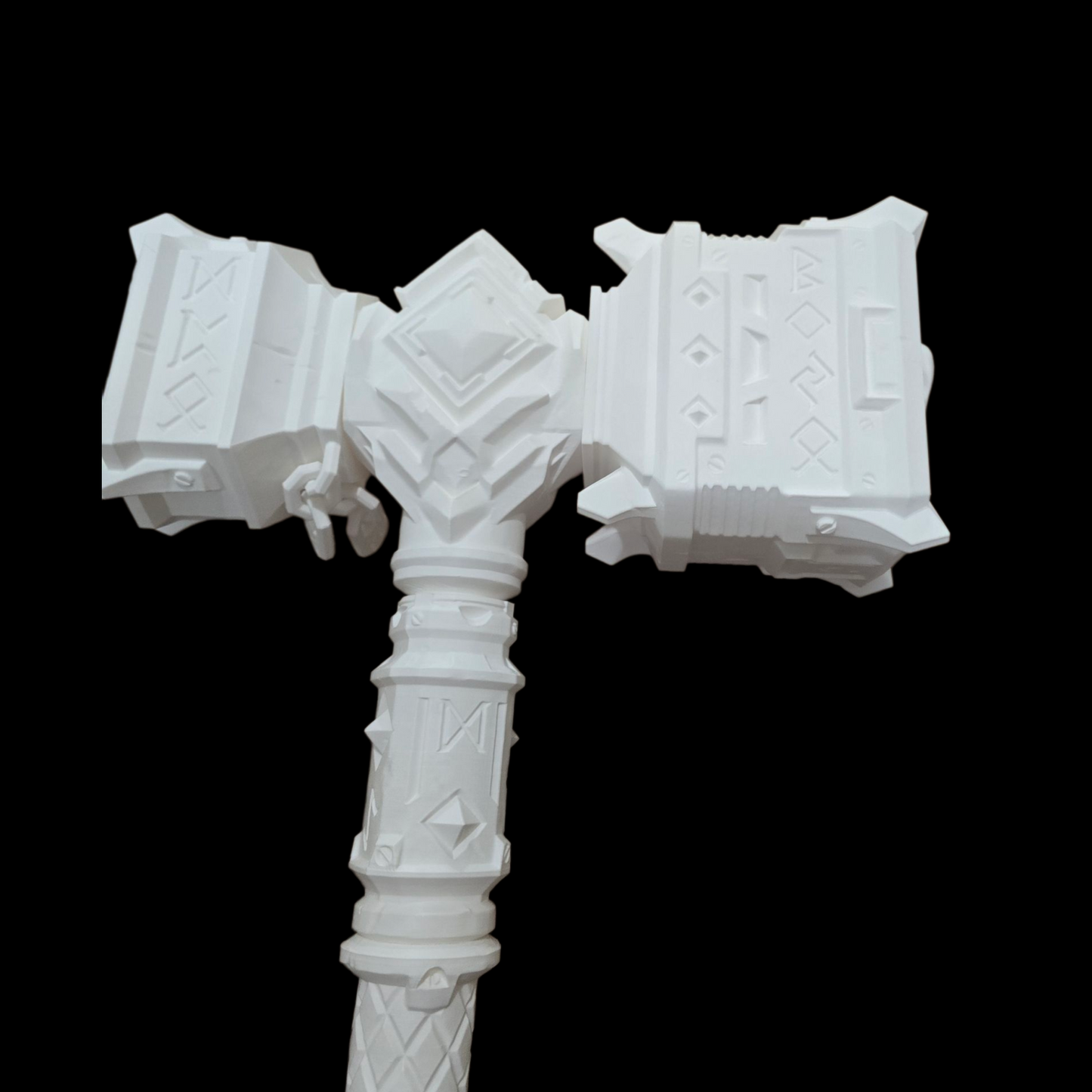 Winter's Fang Warhammer - Cosplay Prop - White - LG