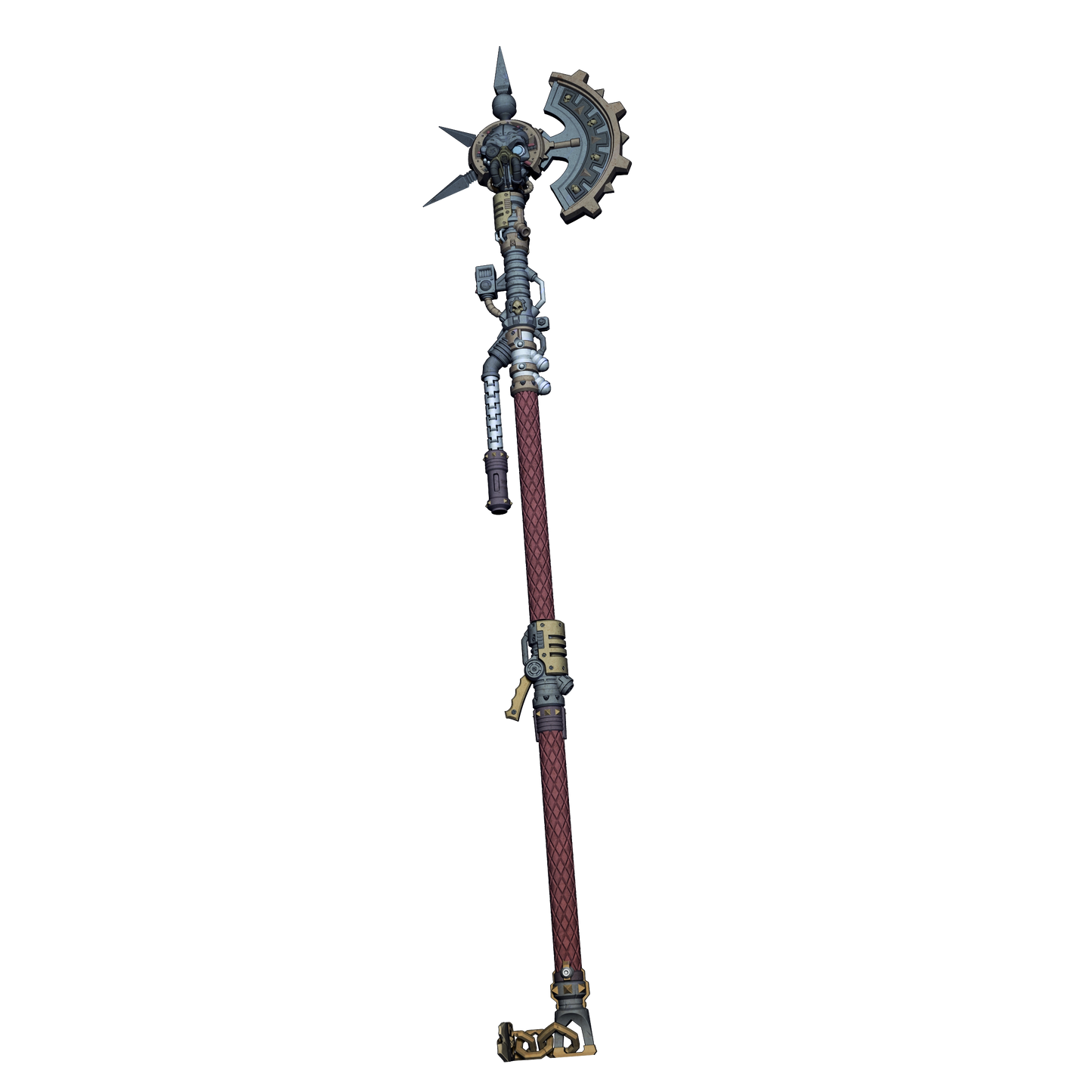 Ferrus Santus War Axe - Cosplay Prop - White - LG