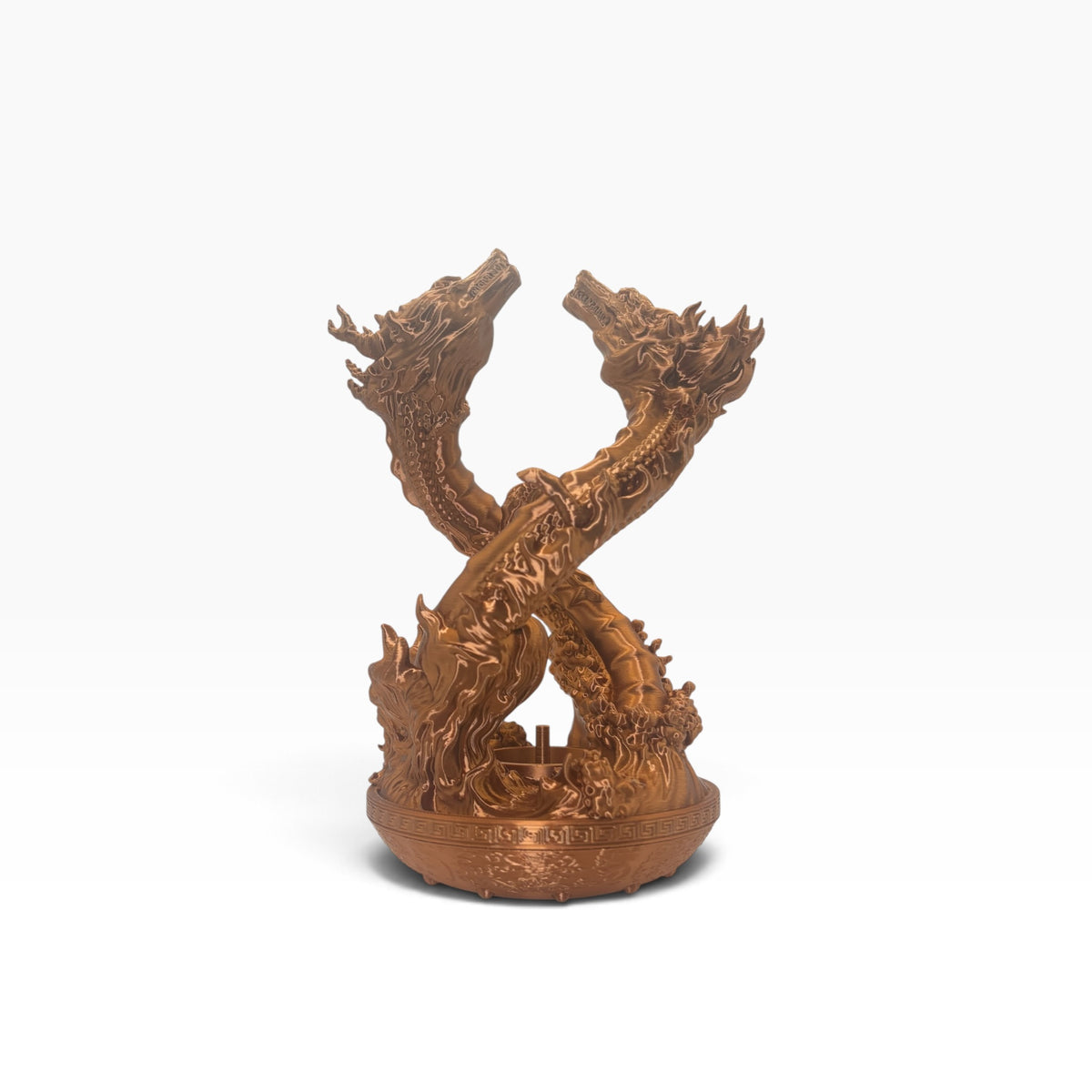 Dragon Dance - Incense Holder - Orange - LG