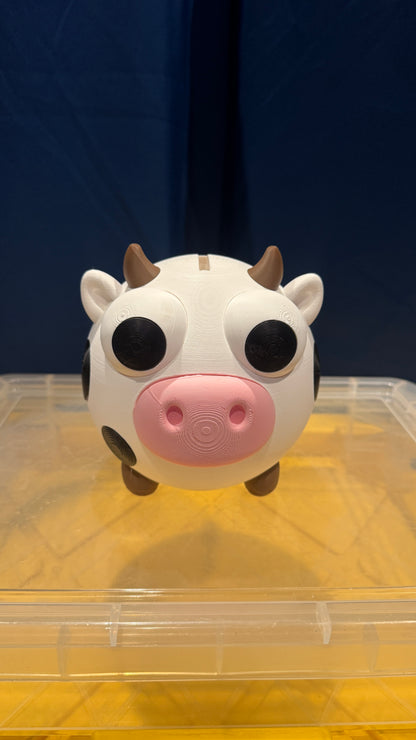 Moo-ney Saves Cow - Coin Bank - White - LG