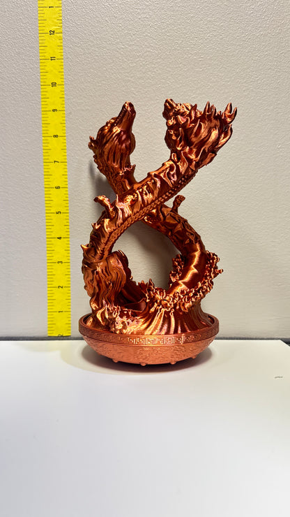 Dragon Dance - Incense Holder - Orange - LG