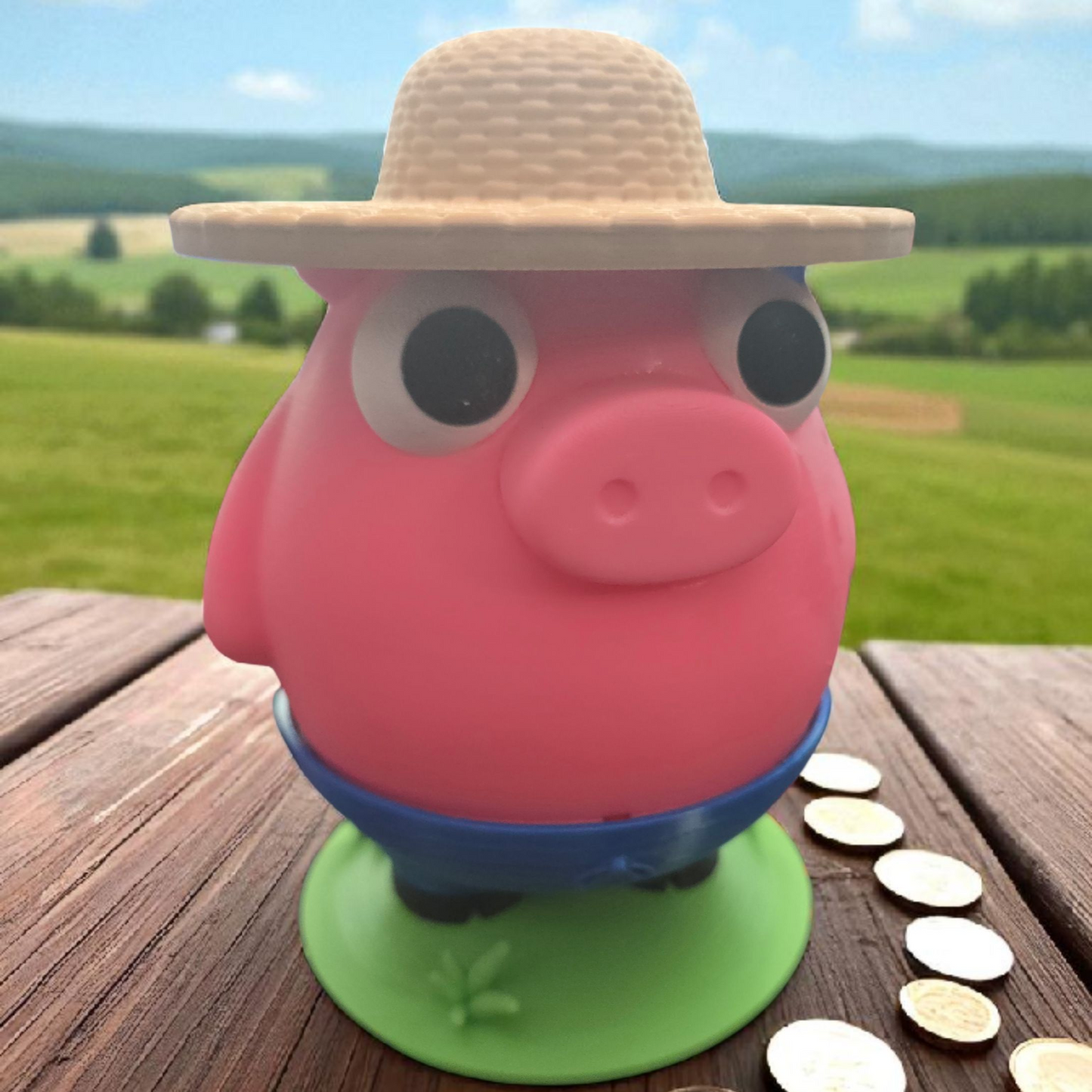 Farmer Piggy - Bank - Pink - MD