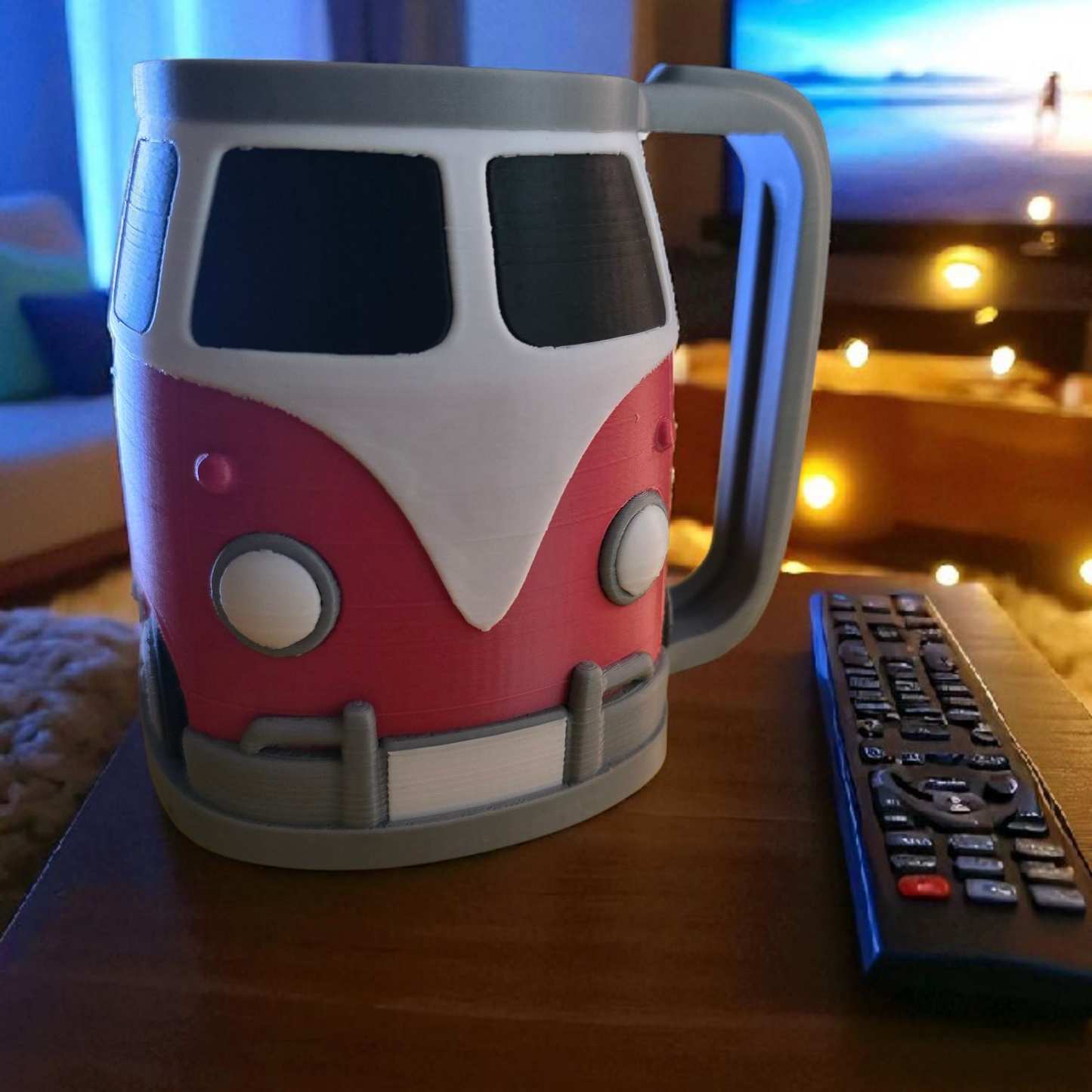 Camper Van - Drink Holder - Red & White - MD