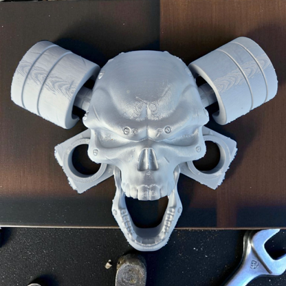 Death Shift Skull - Door Knocker - Silver - MD