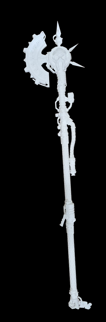 Ferrus Santus War Axe - Cosplay Prop - White - LG
