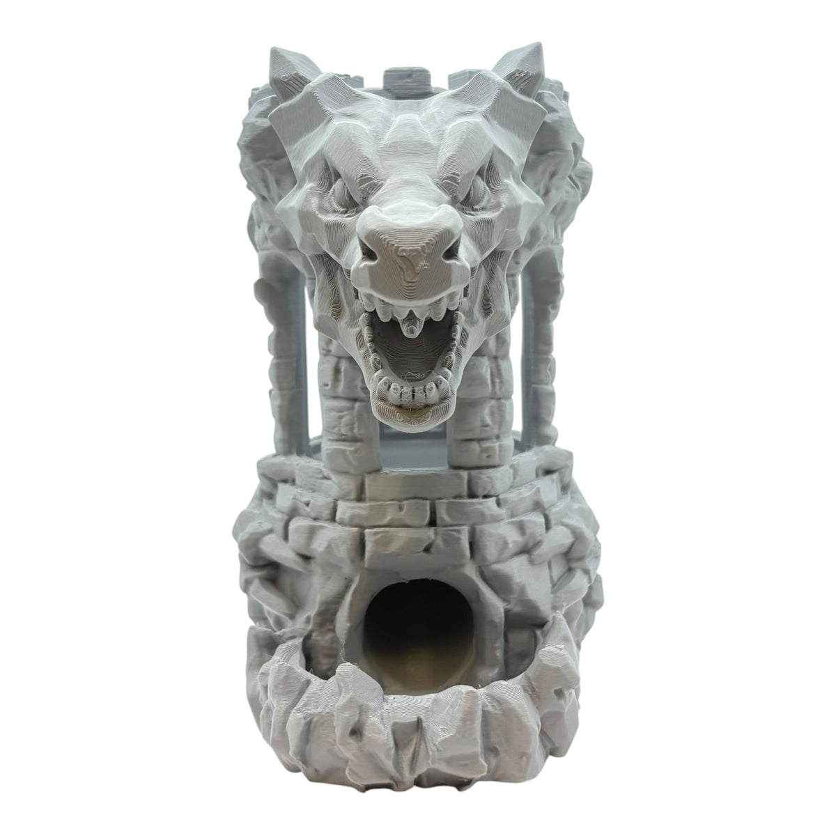 Dragon's Fortress - Can Holder & Dice Tower - Grey - MD