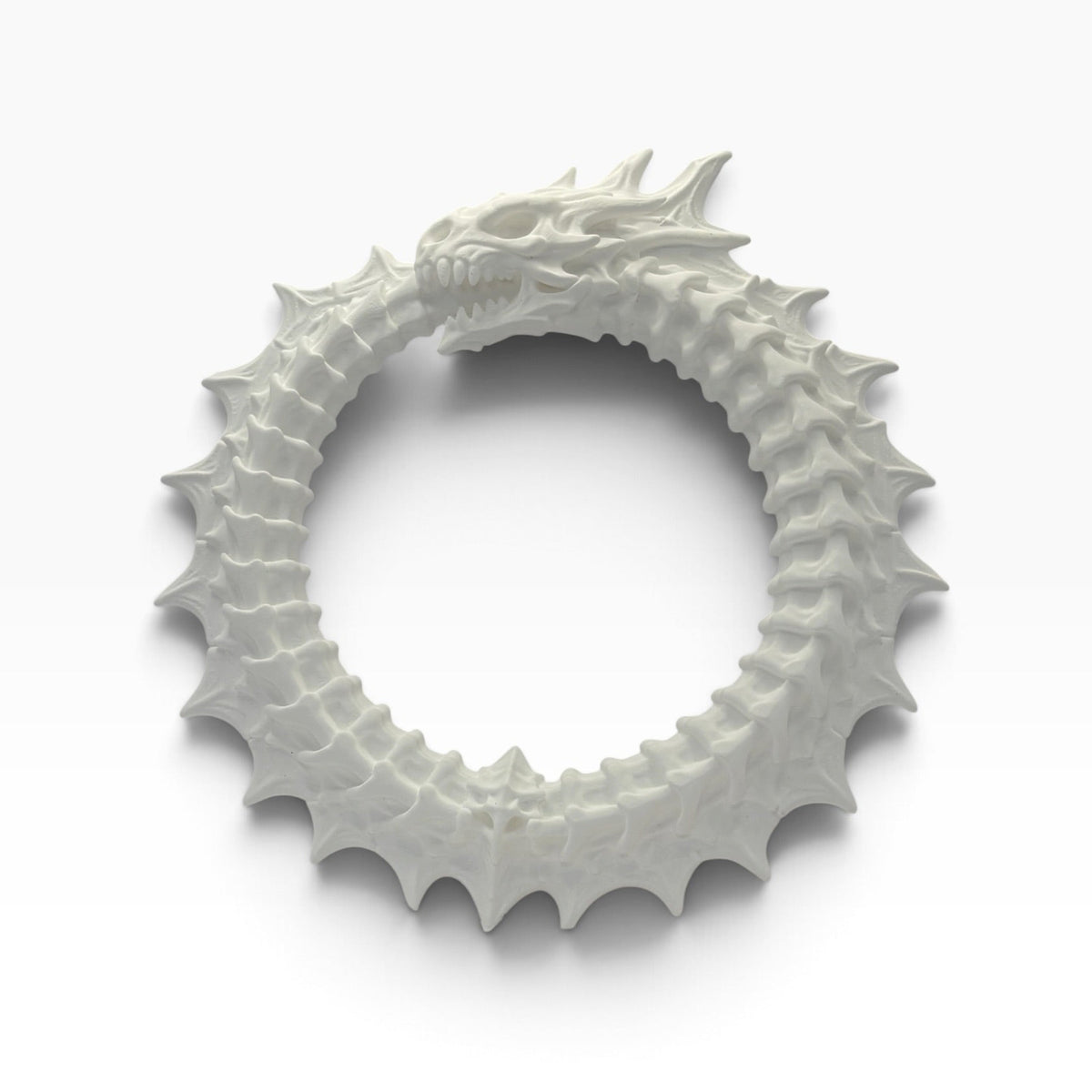 Dragon - Wreath - White - MD