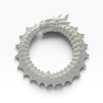 Dragon - Wreath - White - MD