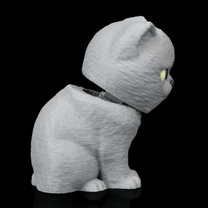 British Short Hair Cat - Bobble Head - Grey - SM