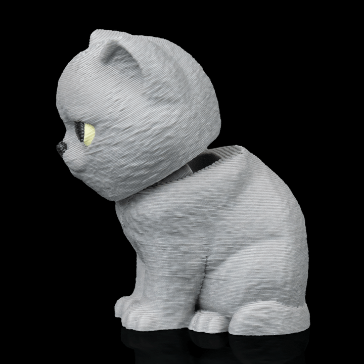 British Short Hair Cat - Bobble Head - Grey - SM