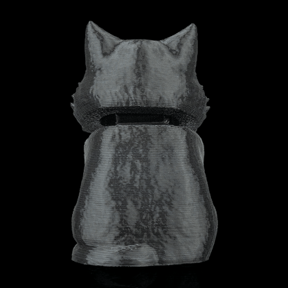 Maine Coon Cat - Bobble Head - Black & White - SM