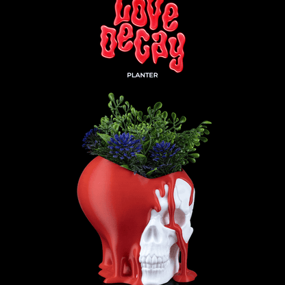 Love Decay - Planter - Red & White