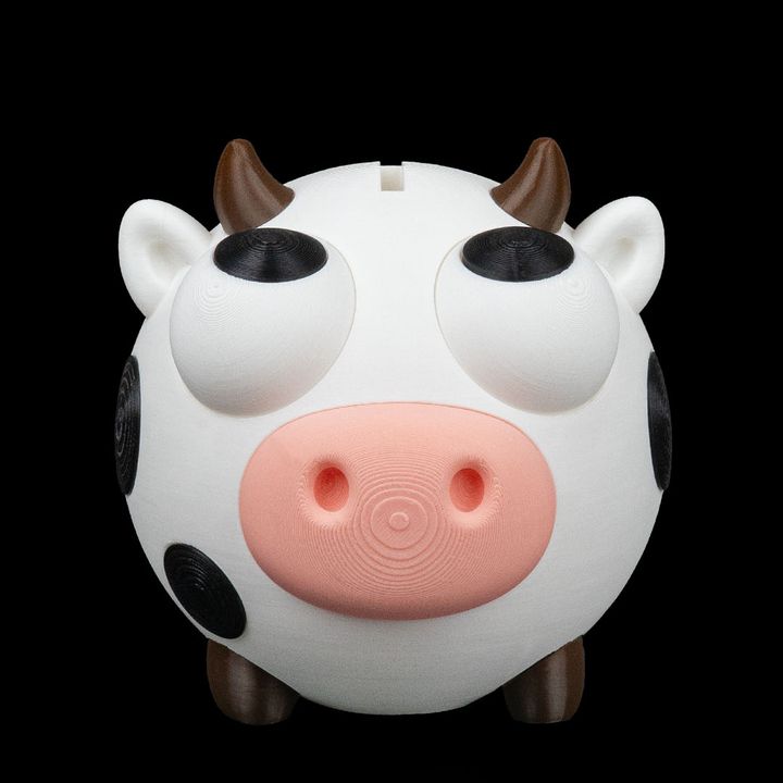 Moo-ney Saves Cow - Coin Bank - White - LG