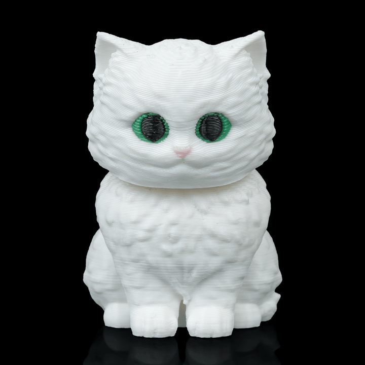 Turkish Angora Cat - Bobble Head - White - SM