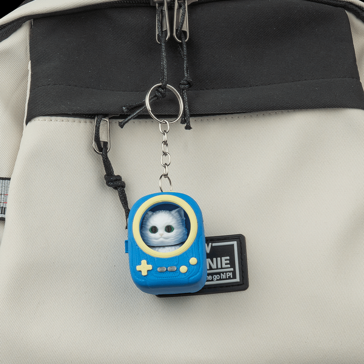 Player Pack Cat Backpack - Bag Clip - Blue & Yellow - MD