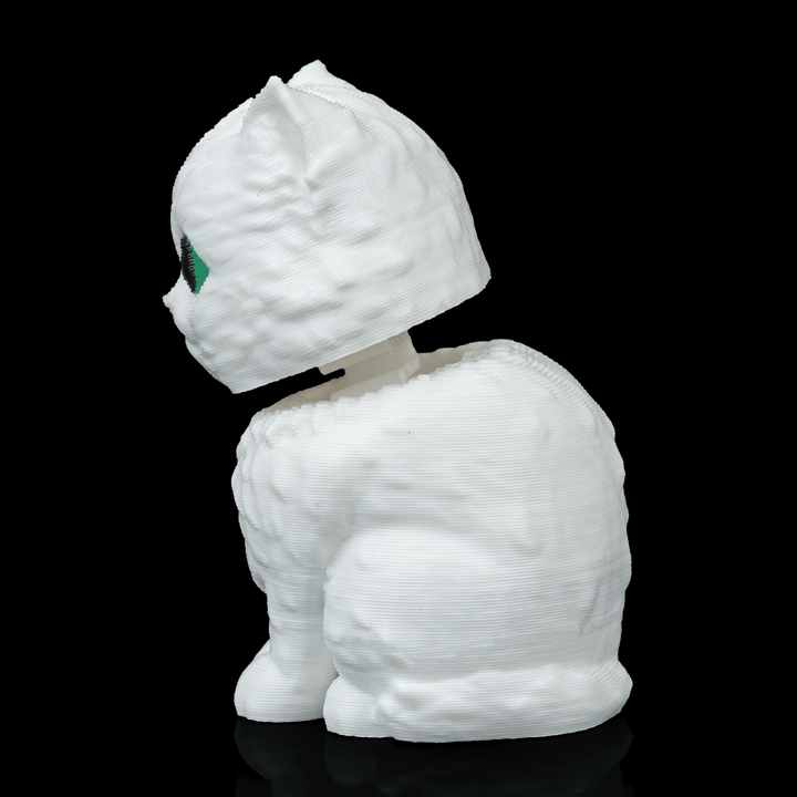 Turkish Angora Cat - Bobble Head - White - SM