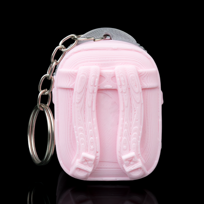 Sweetheart Pack Cat Backpack - Bag Clip - Pink & Grey