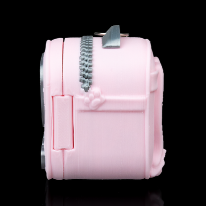 Sweetheart Pack Cat Backpack - Bag Clip - Pink & Grey