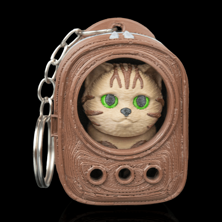 Urban Pack Cat Backpack - Bag Clip - Brown - MD