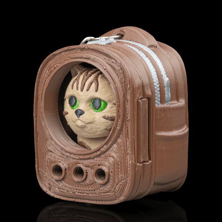 Urban Pack Cat Backpack - Bag Clip - Brown - MD