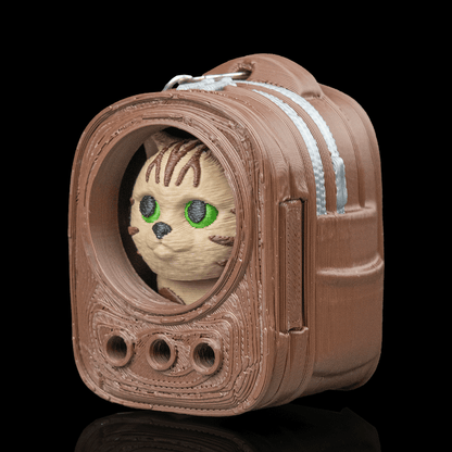 Urban Pack Cat Backpack - Bag Clip - Brown - MD