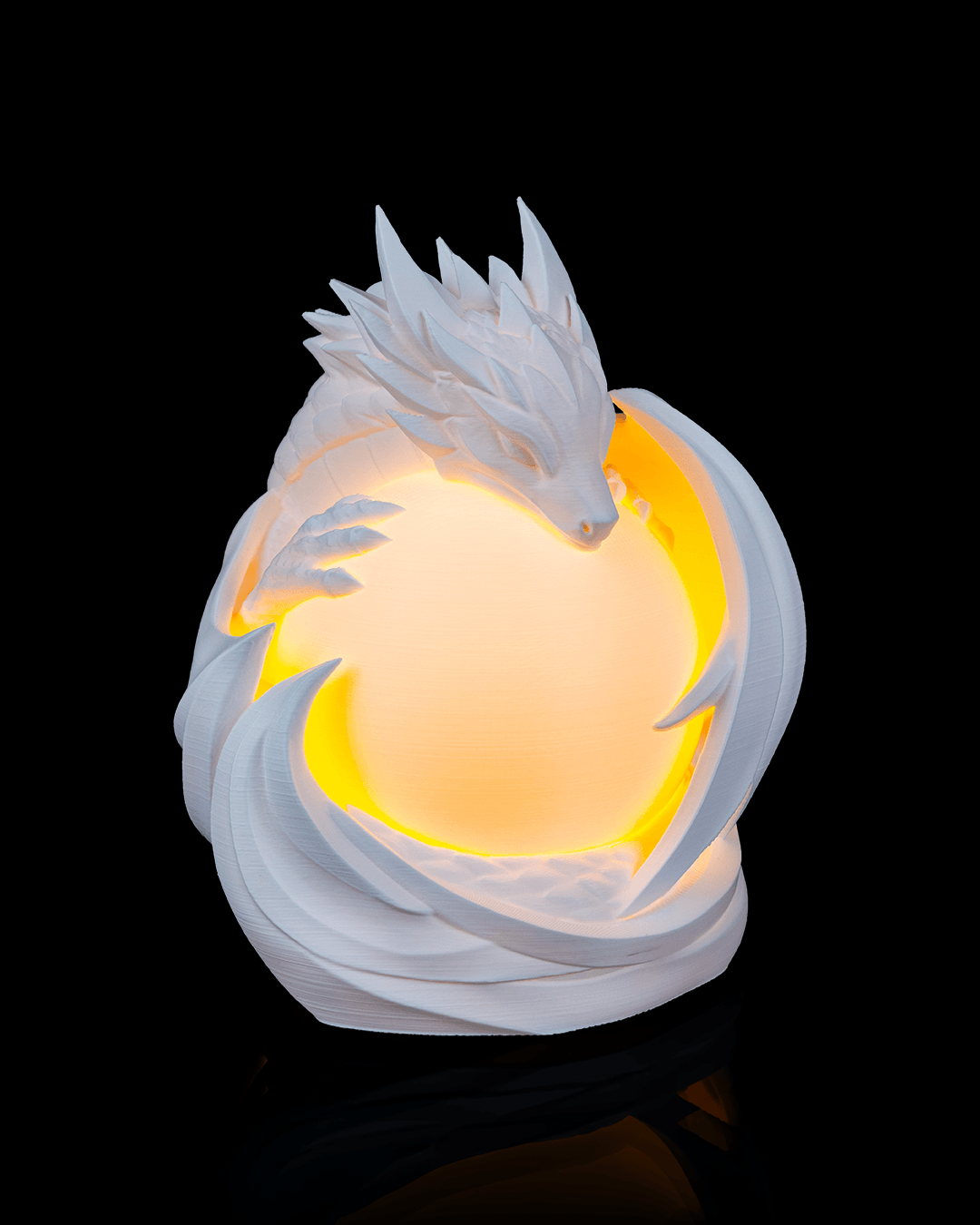 Dragon Sphere - Table Lamp - White