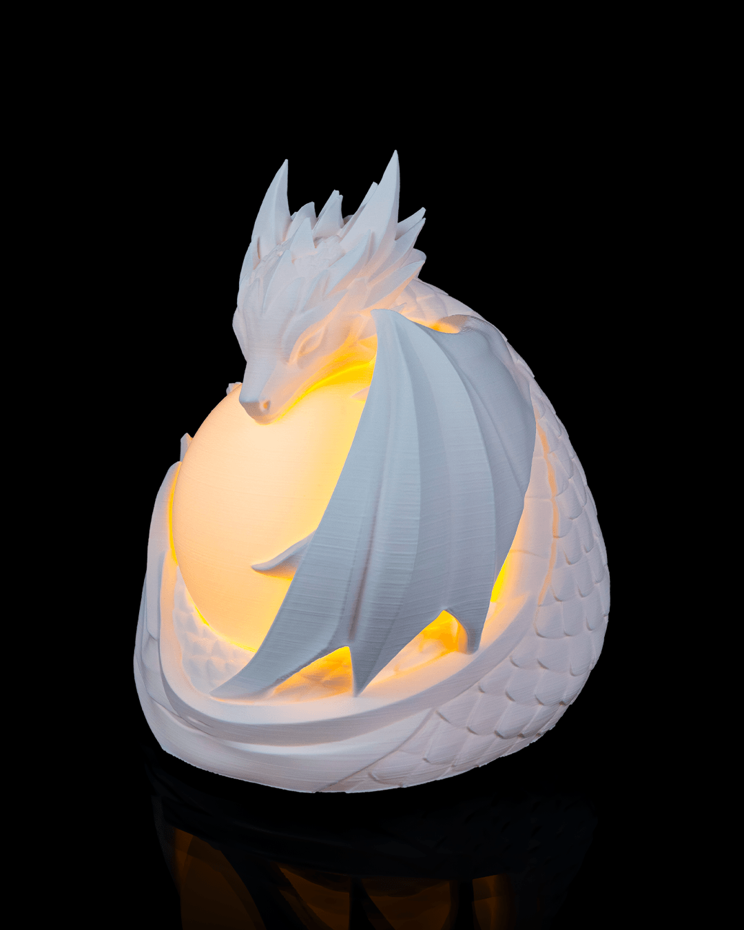 Dragon Sphere - Table Lamp - White