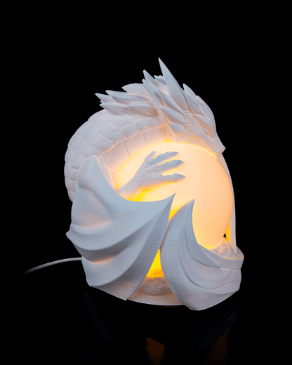 Dragon Sphere - Table Lamp - White