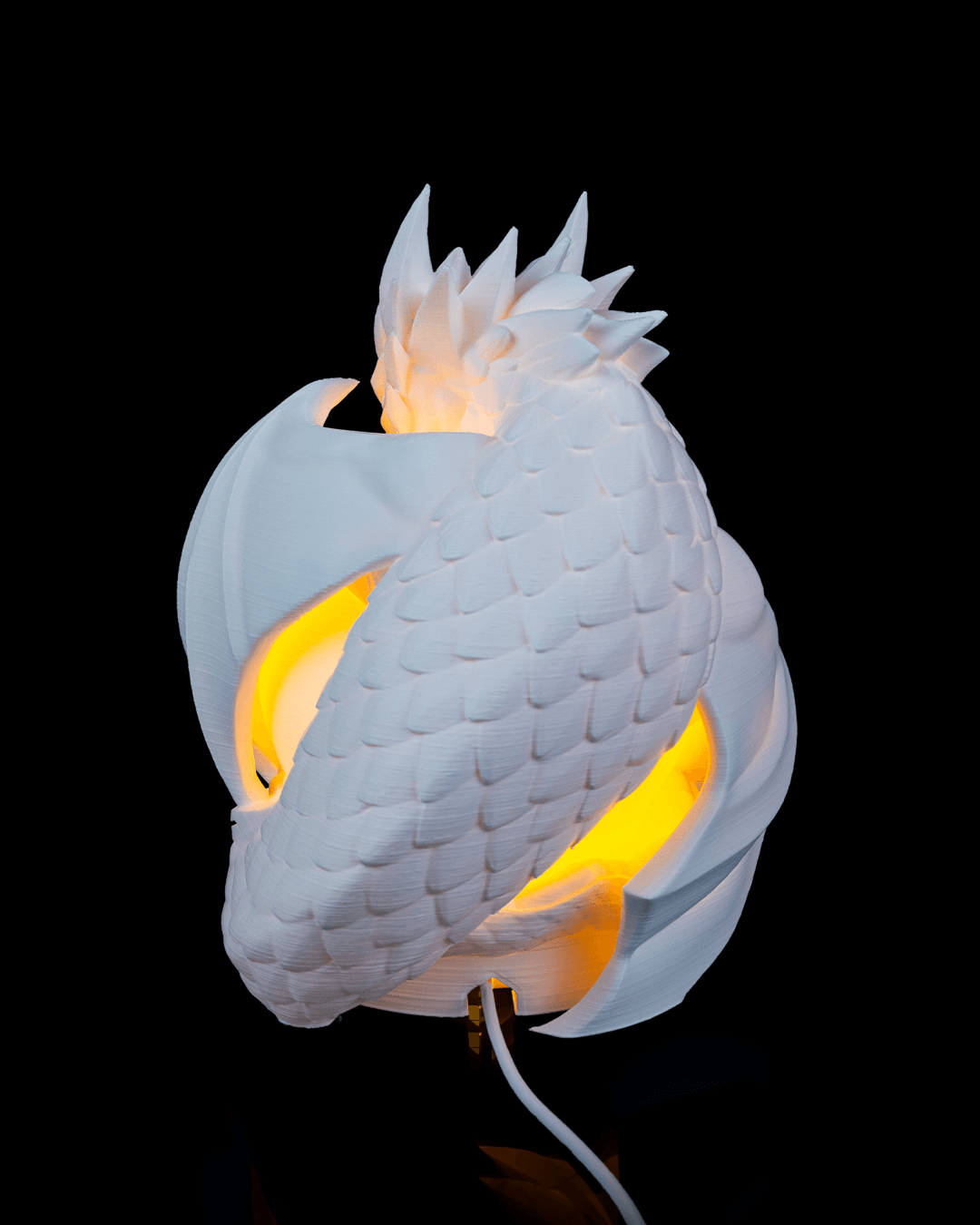 Dragon Sphere - Table Lamp - White