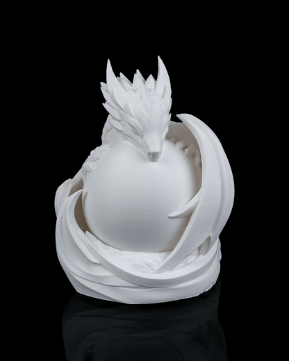 Dragon Sphere - Table Lamp - White