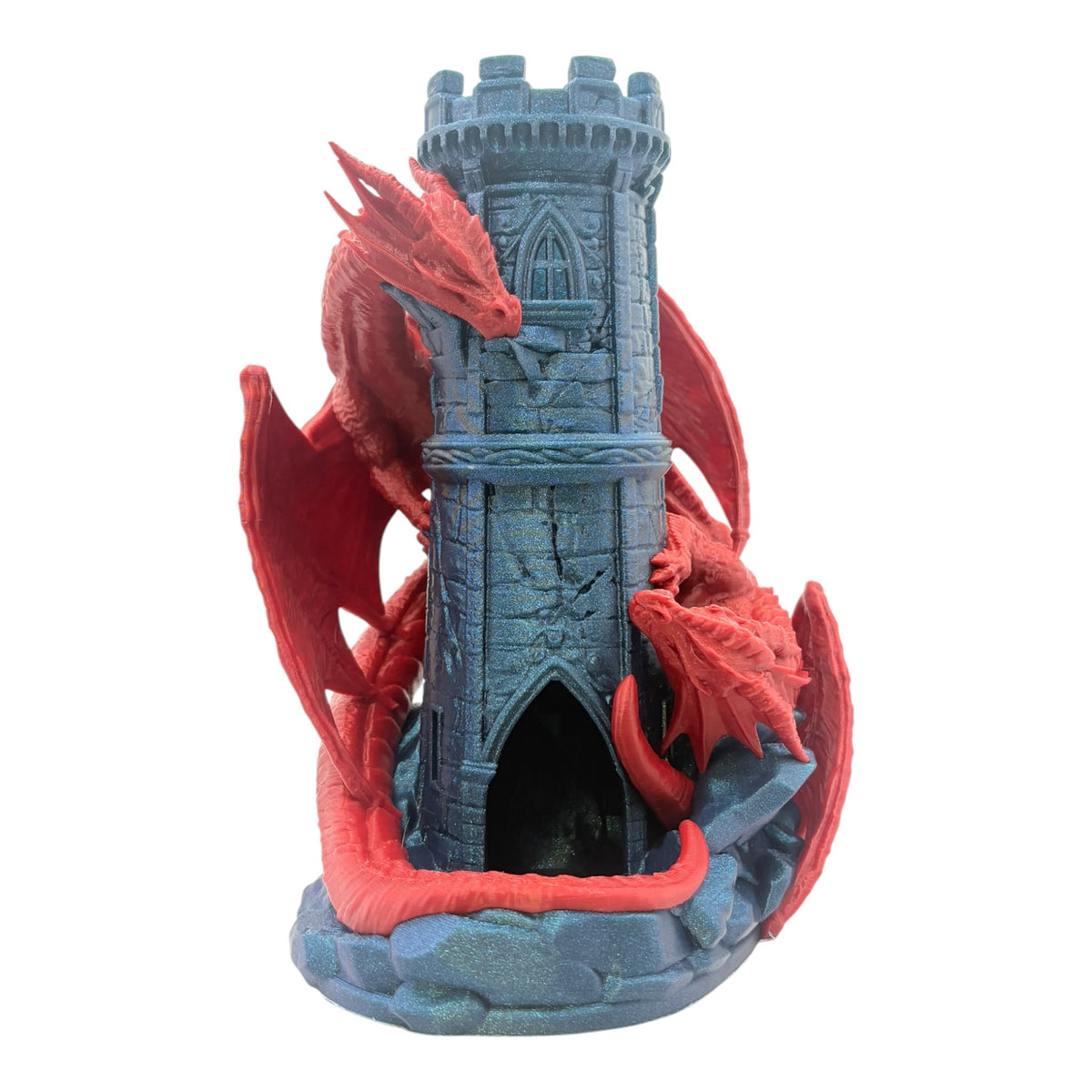Twin Fate - Dice Tower - Blue & Red - MD