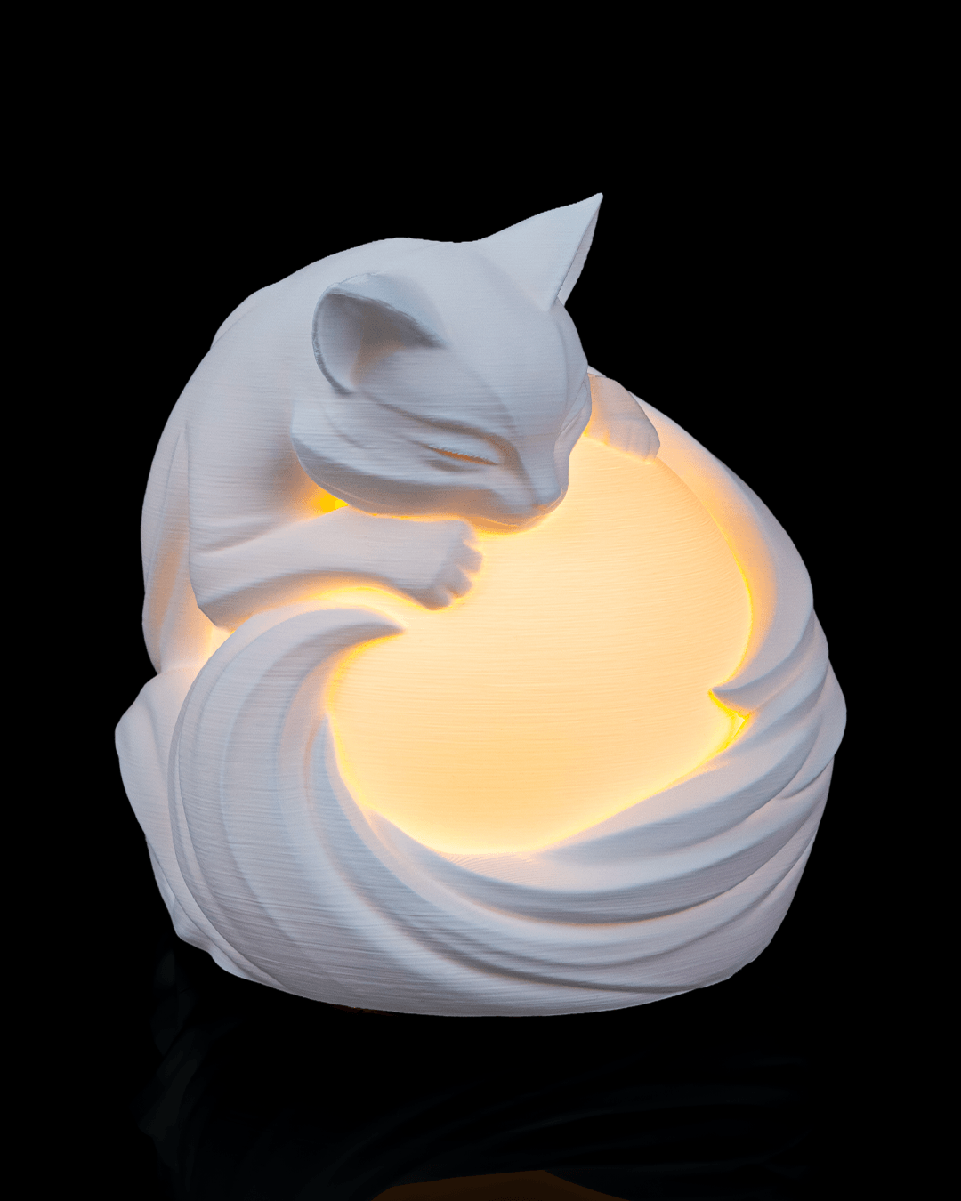 Feline Sphere - Table Lamp - White