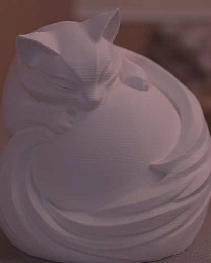 Feline Sphere - Table Lamp - White