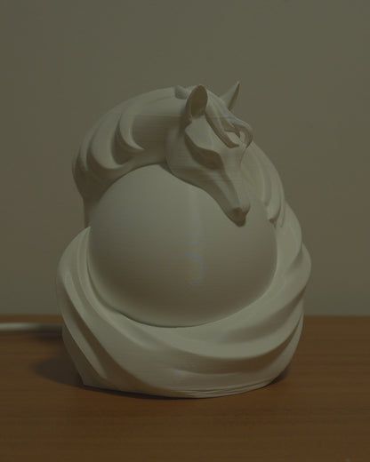 Stallion Sphere - Table Lamp - White