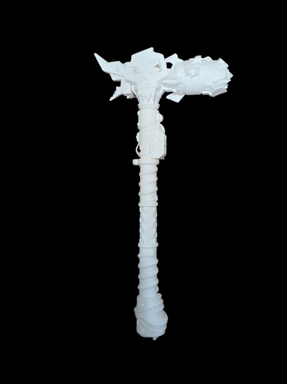 Big Bonk! Boom Warhammer - Cosplay Prop - White - LG