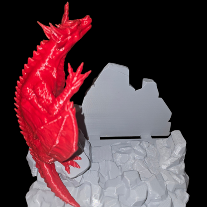 Dragonling - Book Stand - Gray & Red - LG