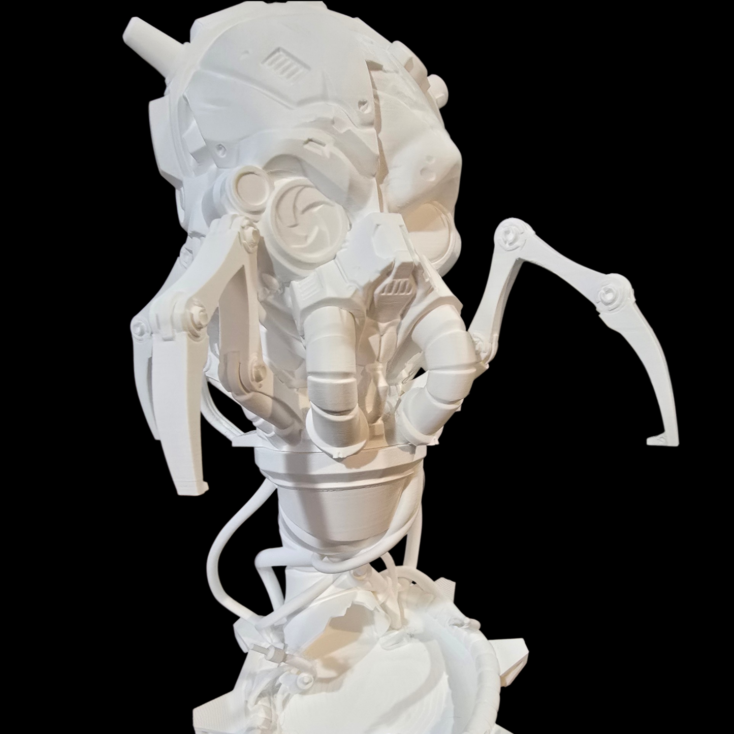 Cyberpunk Skull - Dice Tower - White - LG