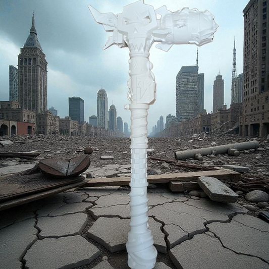 Big Bonk! Boom Warhammer - Cosplay Prop - White - LG