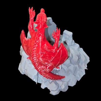 Dragonling - Book Stand - Gray & Red - LG