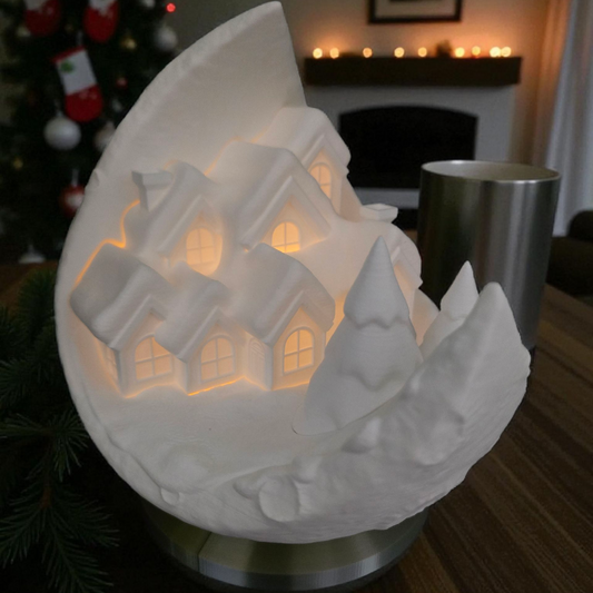 Lunar Town Winter Light - Holiday Decor - White - MD