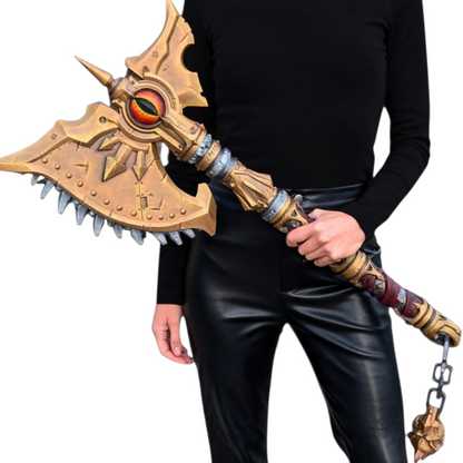 Prince of Heresy Battle Axe - Cosplay Prop - White - LG