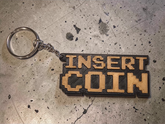 Insert Coin - Keychain - Gold - SM