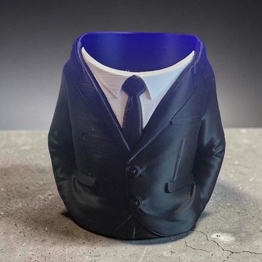 Suit & Tie - Drink Holder - Black & White - MD