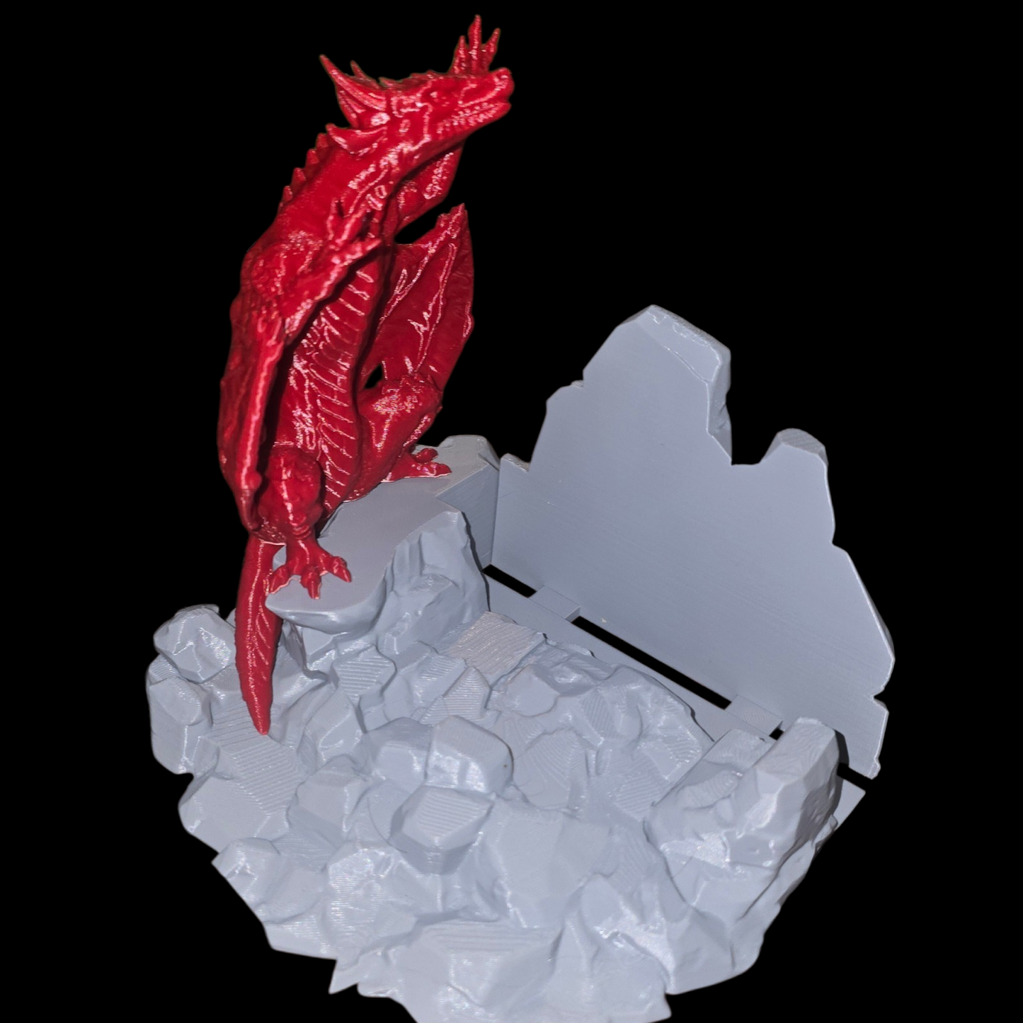 Dragonling - Book Stand - Gray & Red - LG