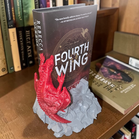Dragonling - Book Stand - Gray & Red - LG