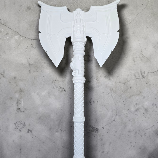 Throne's Edge Imperial Battle Axe - Cosplay Prop -  White - LG