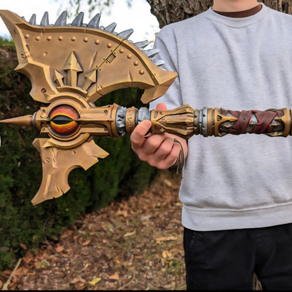Prince of Heresy Battle Axe - Cosplay Prop - White - LG
